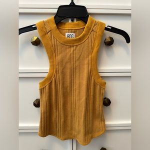 BDG Mustard Yellow Racerback Croptop